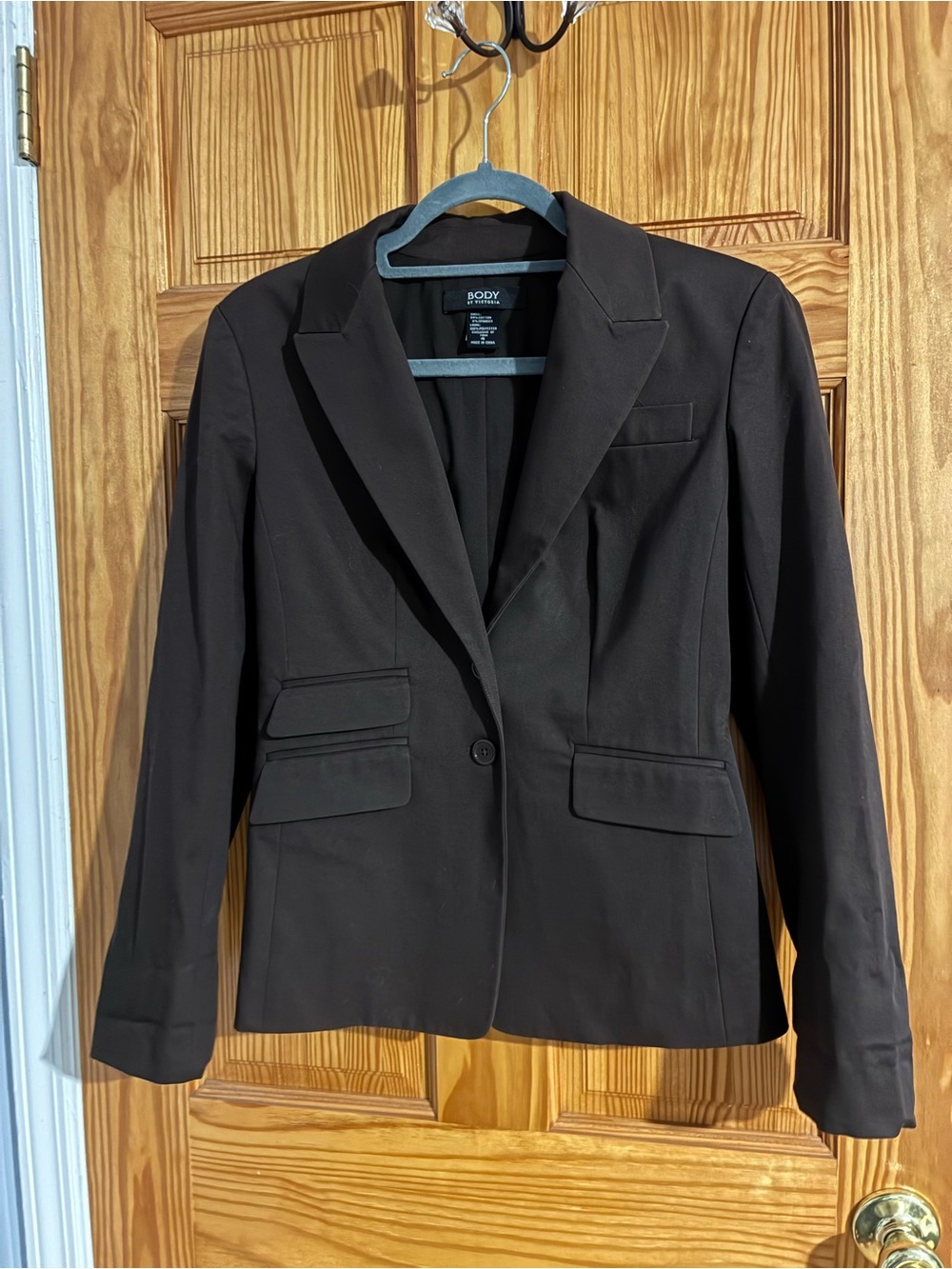 Body by Victoria's Secret Brown Single-Button Tailored Blazer